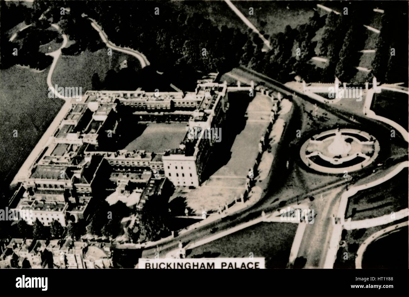 Luftaufnahme des Buckingham Palace, 1939. Künstler: unbekannt Stockfoto