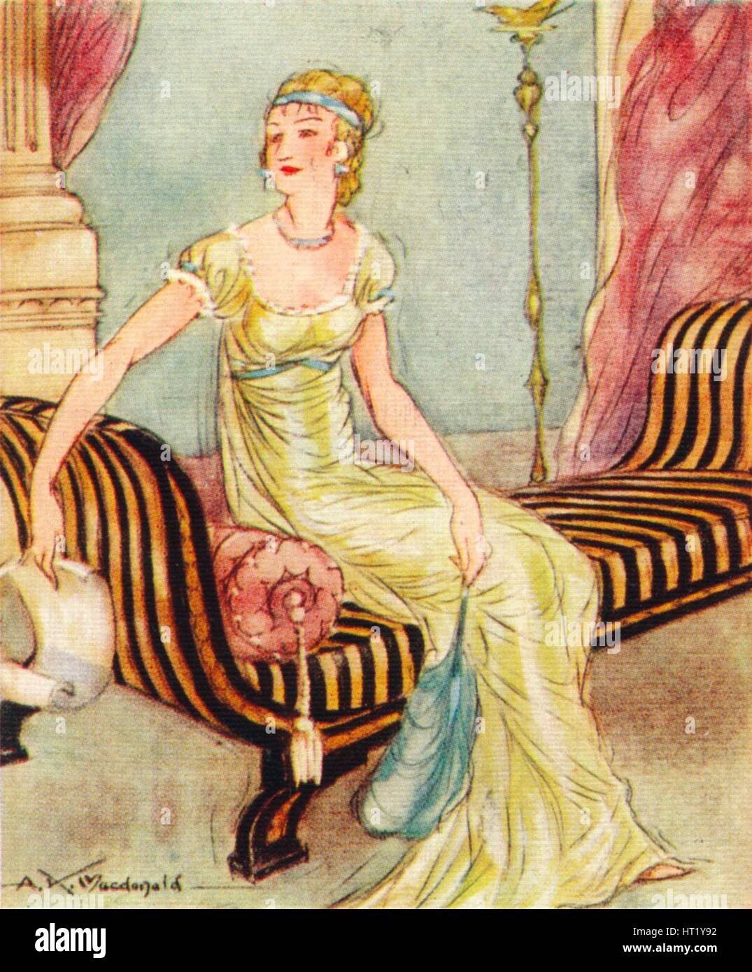 Madame Recamier, (1777-1849), 1937. Künstler: Alexander K MacDonald Stockfoto