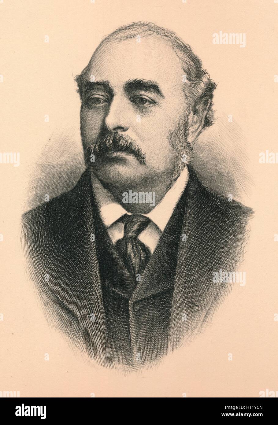 Sir Matthew White Ridley, 1. Viscount Ridley (1842 – 1904), britischer Politiker und Sta Künstler: unbekannt Stockfoto