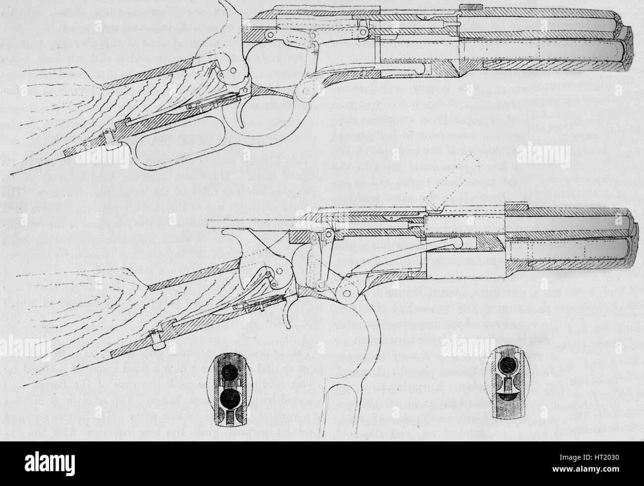 Winchester Magazin Pistole, 1884. Künstler: unbekannt Stockfoto