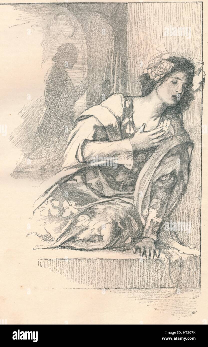"Teil der Illustration für Frau Blashfield Salon spielt ''', c1901. Künstler: Edwin Howland Blashfield Stockfoto