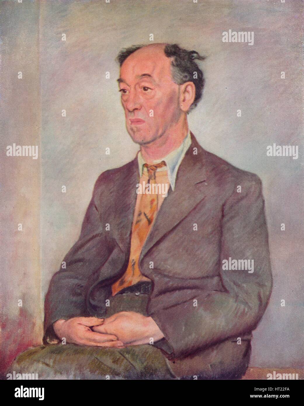 "James Stephens', 1941. Künstler: William Rothenstein. Stockfoto
