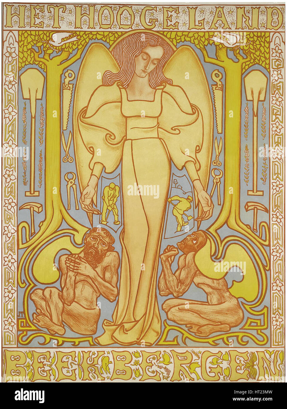 Het Hoogeland Beekbergen, 1896. Künstler: Toorop, Jan (1858-1928) Stockfoto