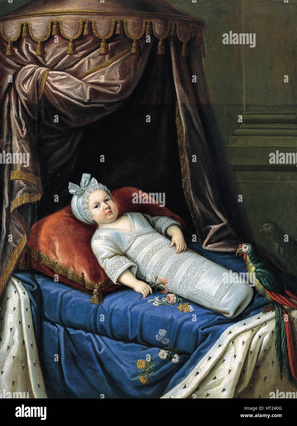 Porträt von Louis XIV (1638-1715) als Baby, ca 1638. Künstler: anonym Stockfoto