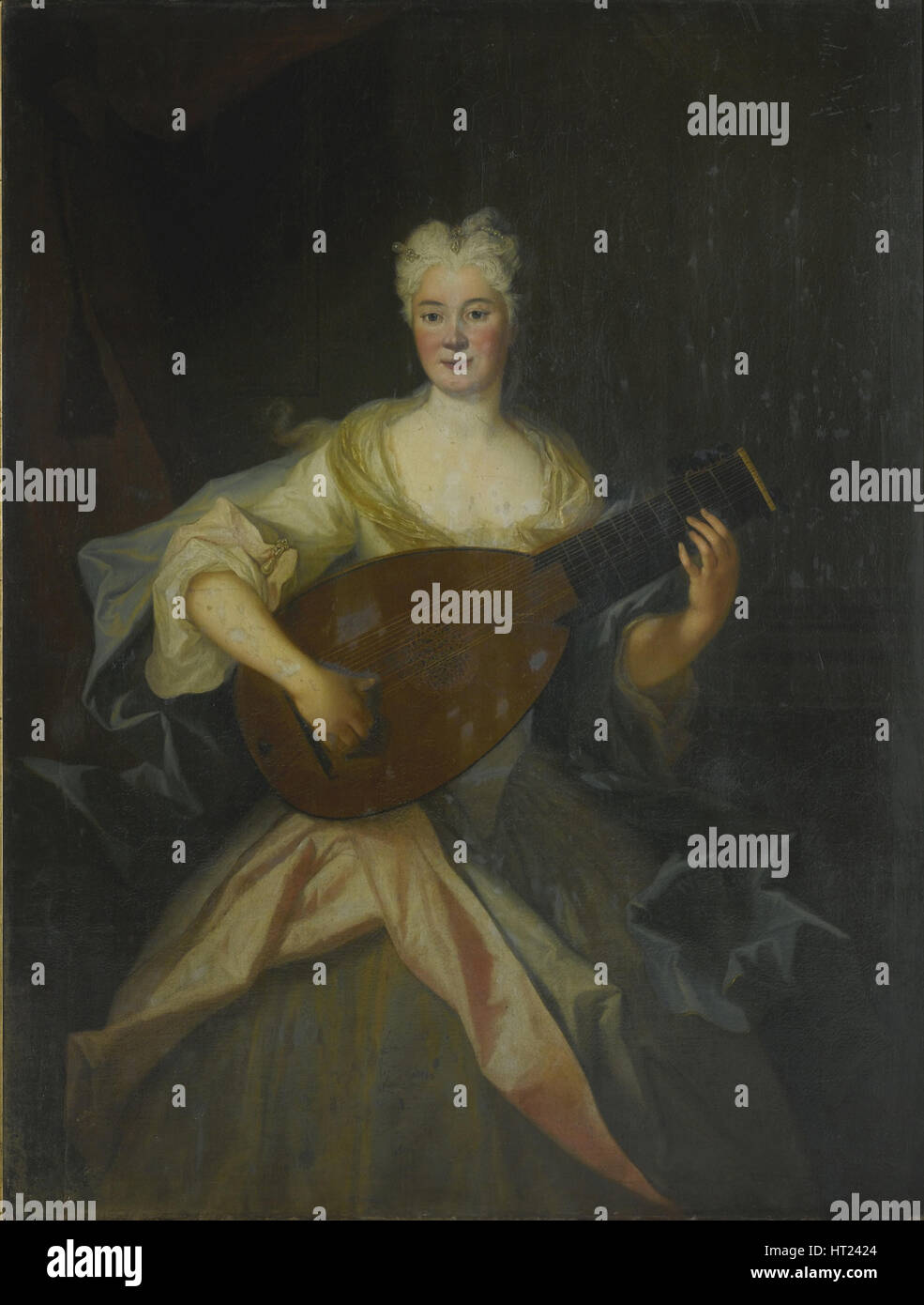 Porträt von Anna Constantia Gräfin von Cosel (1680-1765), geb. von Brockdorff. Künstler: Silvestre, Louis de (1675-1760) Stockfoto