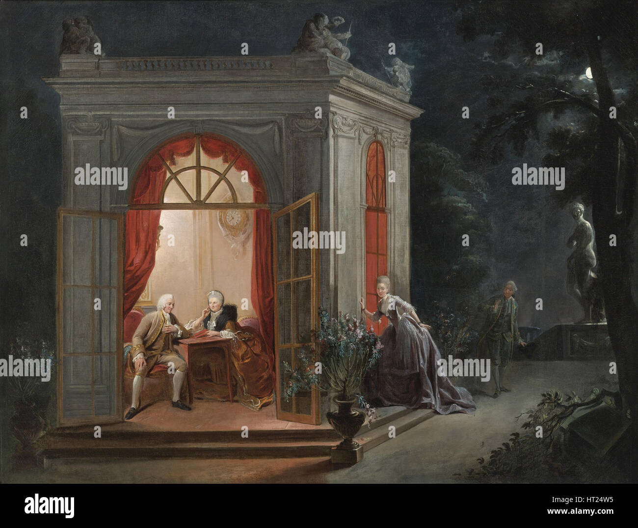 Der Ehevertrag. Künstler: Gautier Dagoty, Jean-Baptiste André (1740-1786) Stockfoto