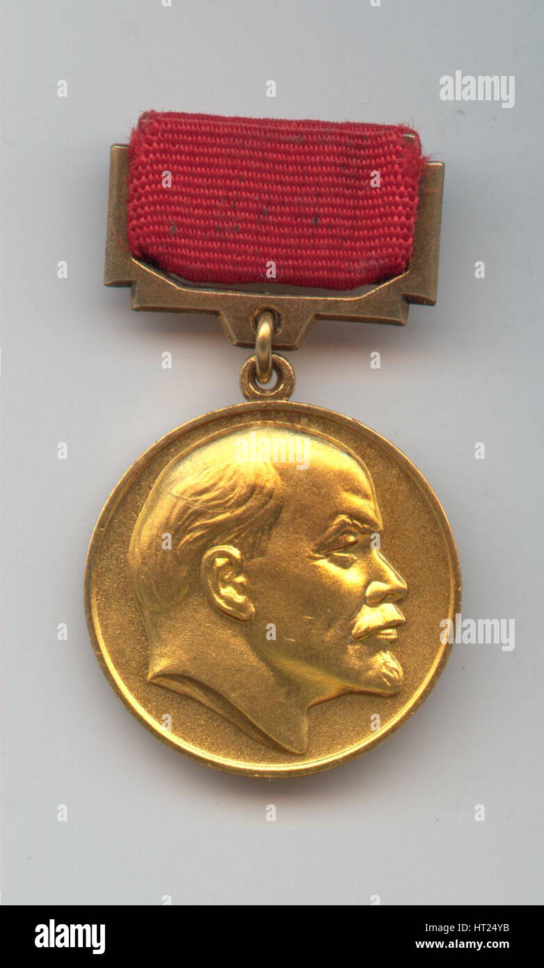 Der Lenin-Medaille. Künstler: anonym Stockfoto