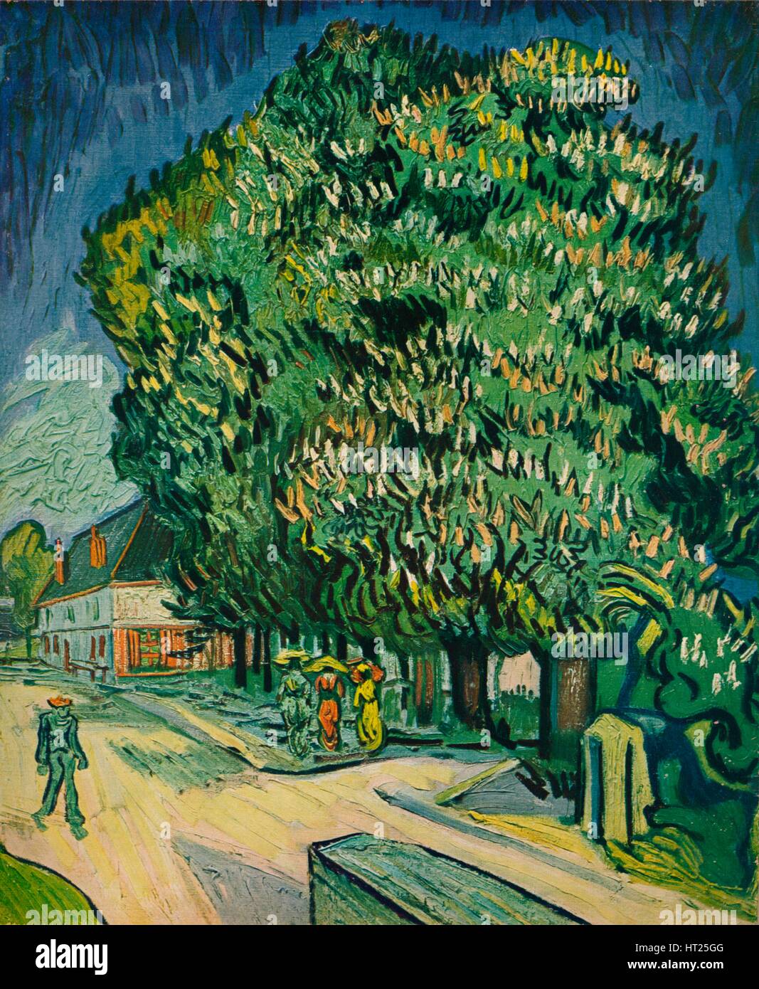 "Kastanien blühen", 1890. Künstler: Vincent Van Gogh. Stockfoto