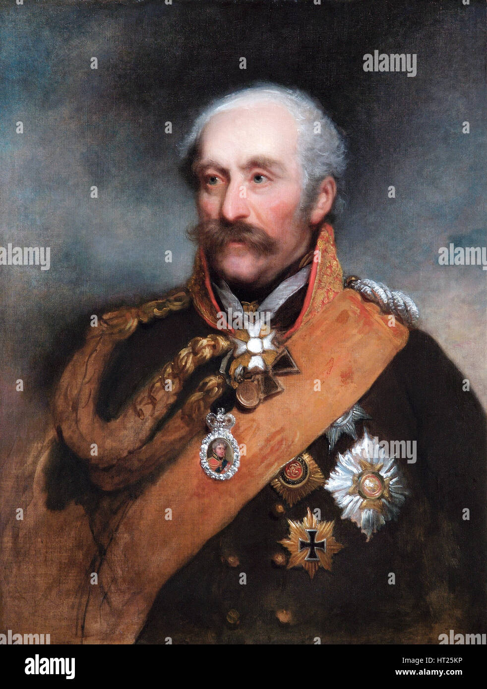 Porträt von Feldmarschall Blücher, preußische Soldat, c1818. Künstler: George Dawe. Stockfoto