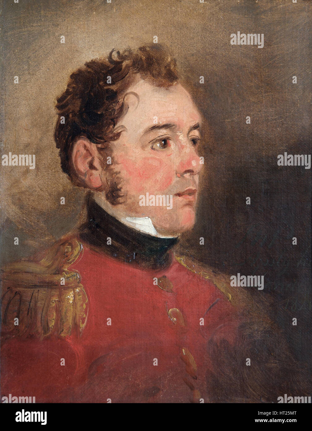 Portrait von General Sir James Shaw Kennedy, britischer Soldat, 1821. Künstler: Jan Willem Pieneman. Stockfoto