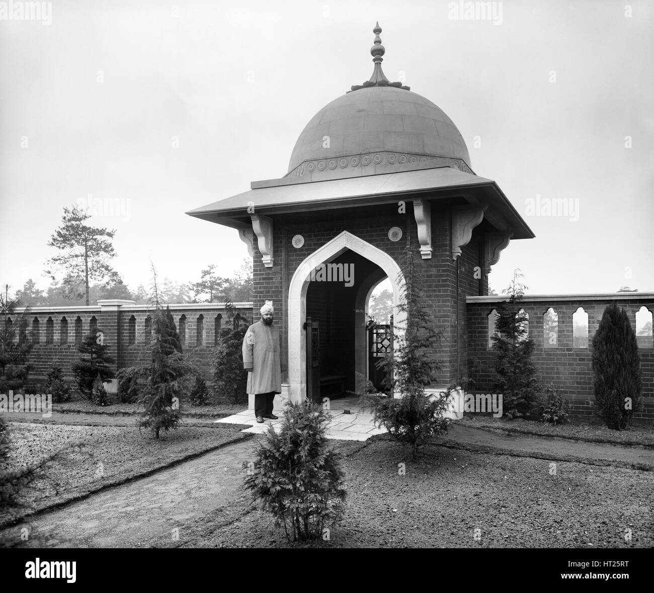 Die muslimischen Begräbnisstätte Horsell Common, Woking, Surrey, August / September 1917. Künstler: Adolf Augustus Boucher. Stockfoto