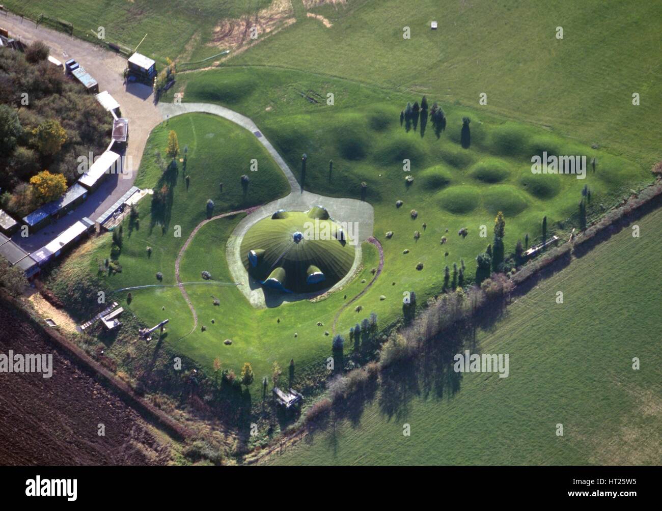 Luftaufnahme des Teletubbyland, Warwickshire. Künstler: unbekannt. Stockfoto