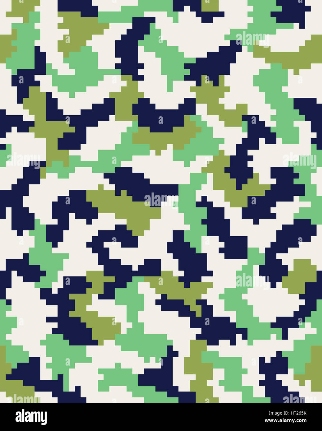 Nahtlose digitale Mode-Camouflage-Muster, Vektor Stockfoto