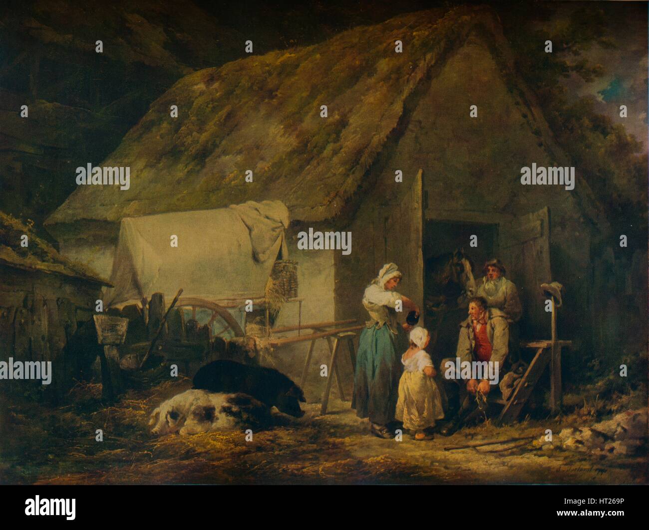 "Morgen, Higglers Markt vorbereiten", 1791. Künstler: George Morland. Stockfoto