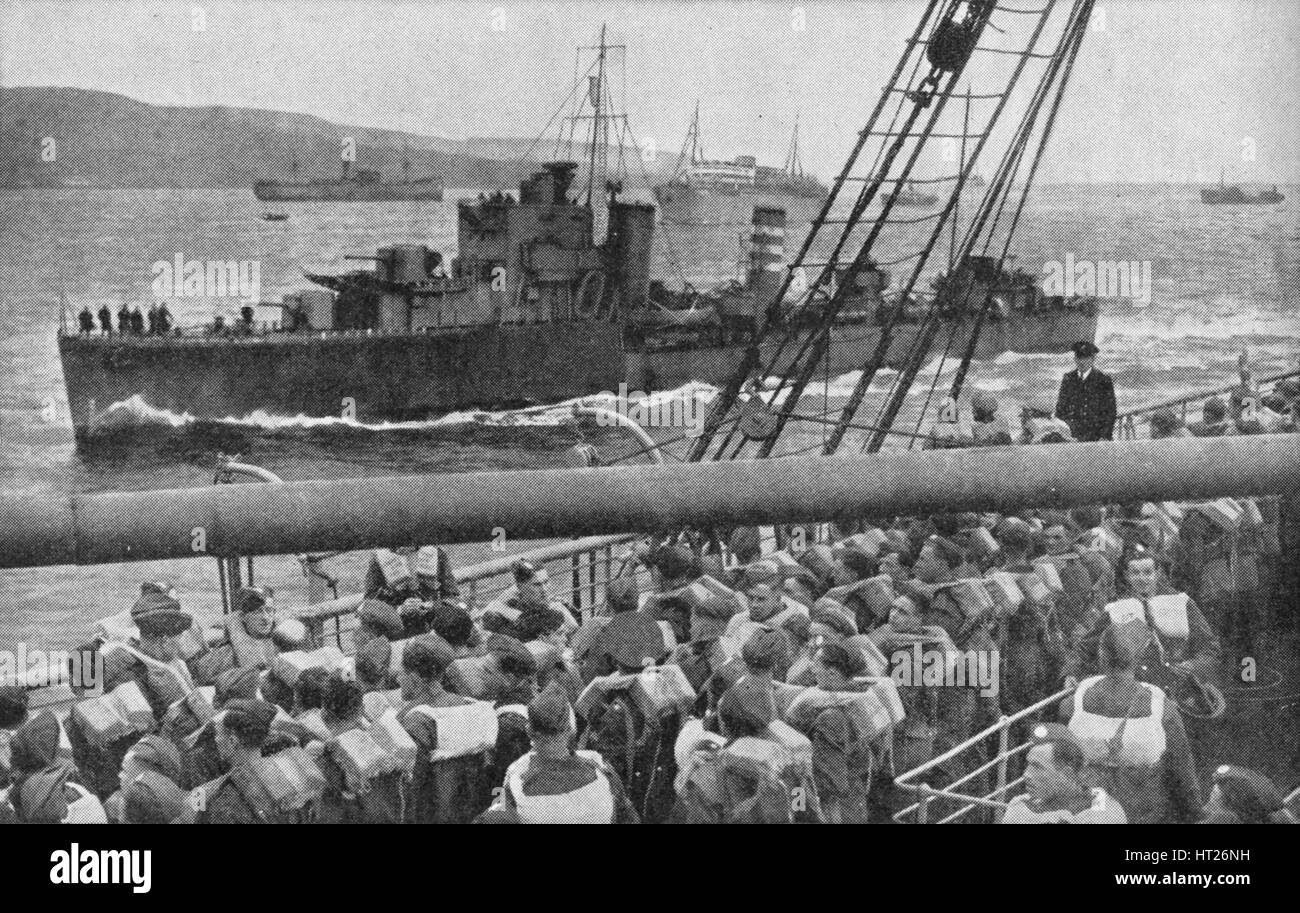 "Britische Truppen landen in Norwegen", 1940, (1940). Künstler: unbekannt. Stockfoto