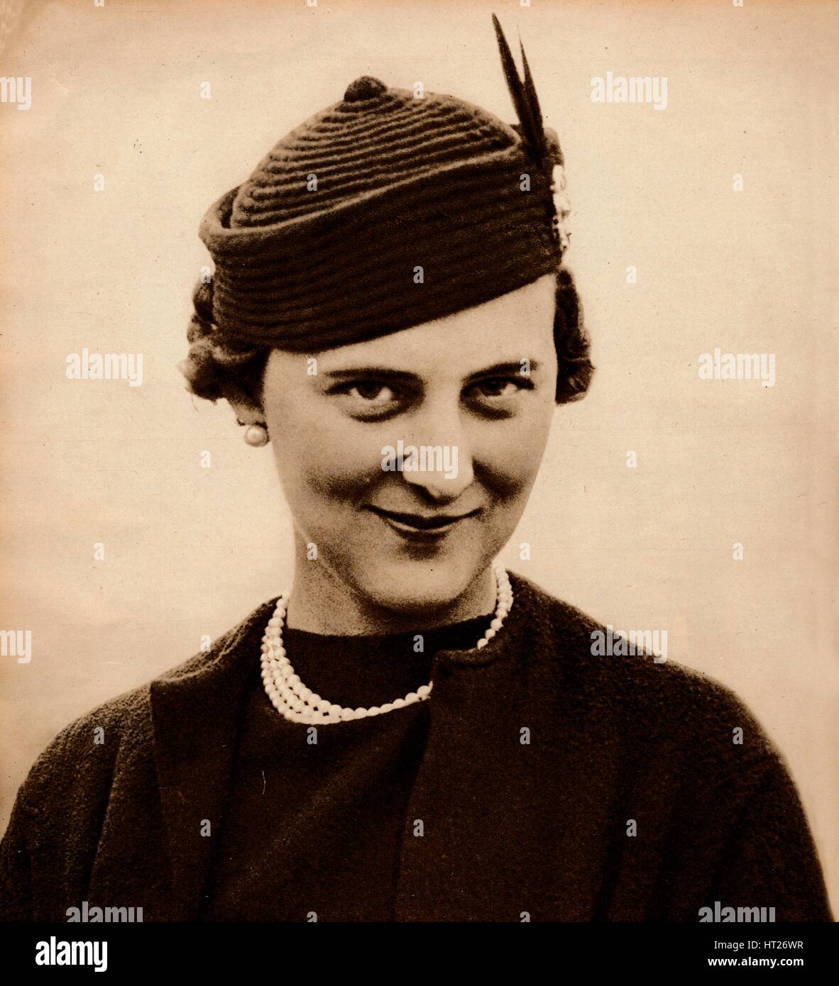 "Prinzessin Marina Verlobte König George V jüngsten Sohn, Prinz George (nun Herzog von Kent), w Künstler: unbekannt. Stockfoto