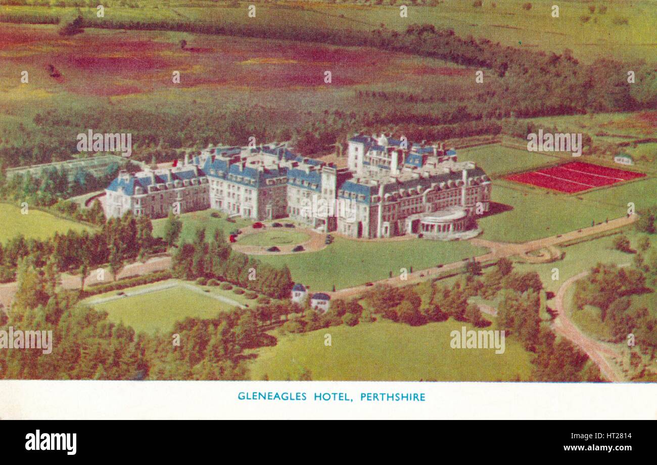 "Gleneagles Hotel, Perthshire", c1930. Künstler: unbekannt. Stockfoto