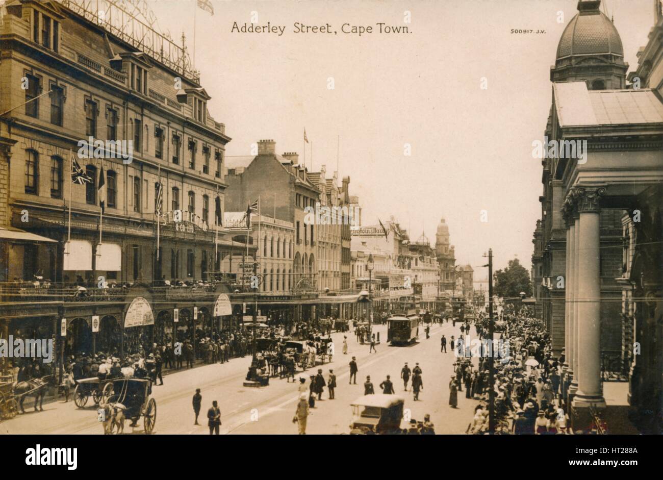"Adderley Street, Cape Town", 1900. Künstler: unbekannt. Stockfoto
