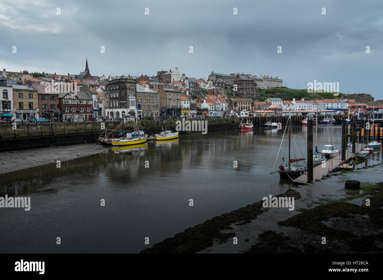 Whitby, North Yorkshire im Sommer. Stockfoto