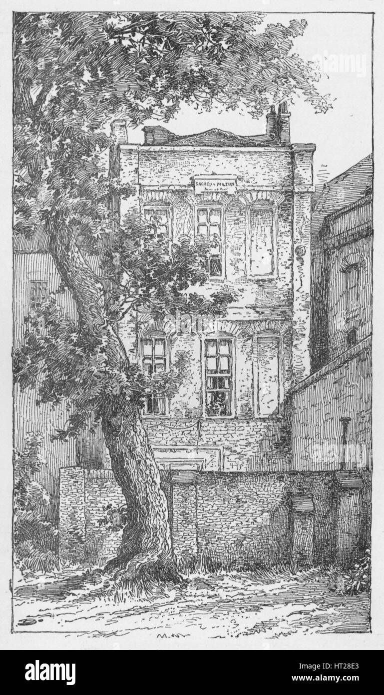 'Miltons Haus im Petty France', c1897. Künstler: William Patten. Stockfoto