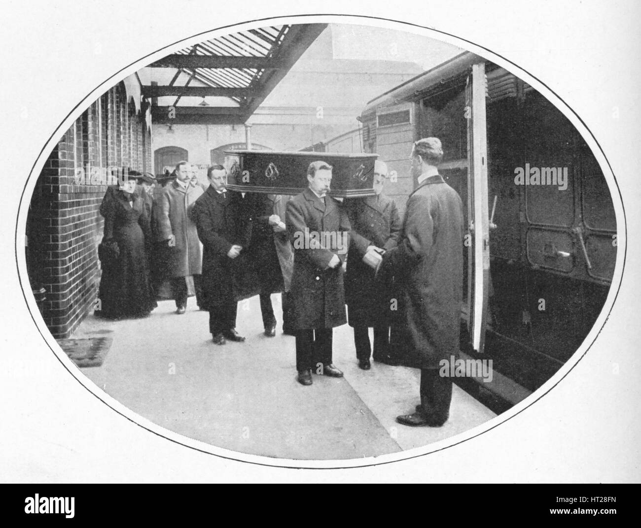 In der Nekropole des Unternehmens Bahnhof, Westminster Bridge Road, London, 1900 (1903). Künstler: unbekannt. Stockfoto