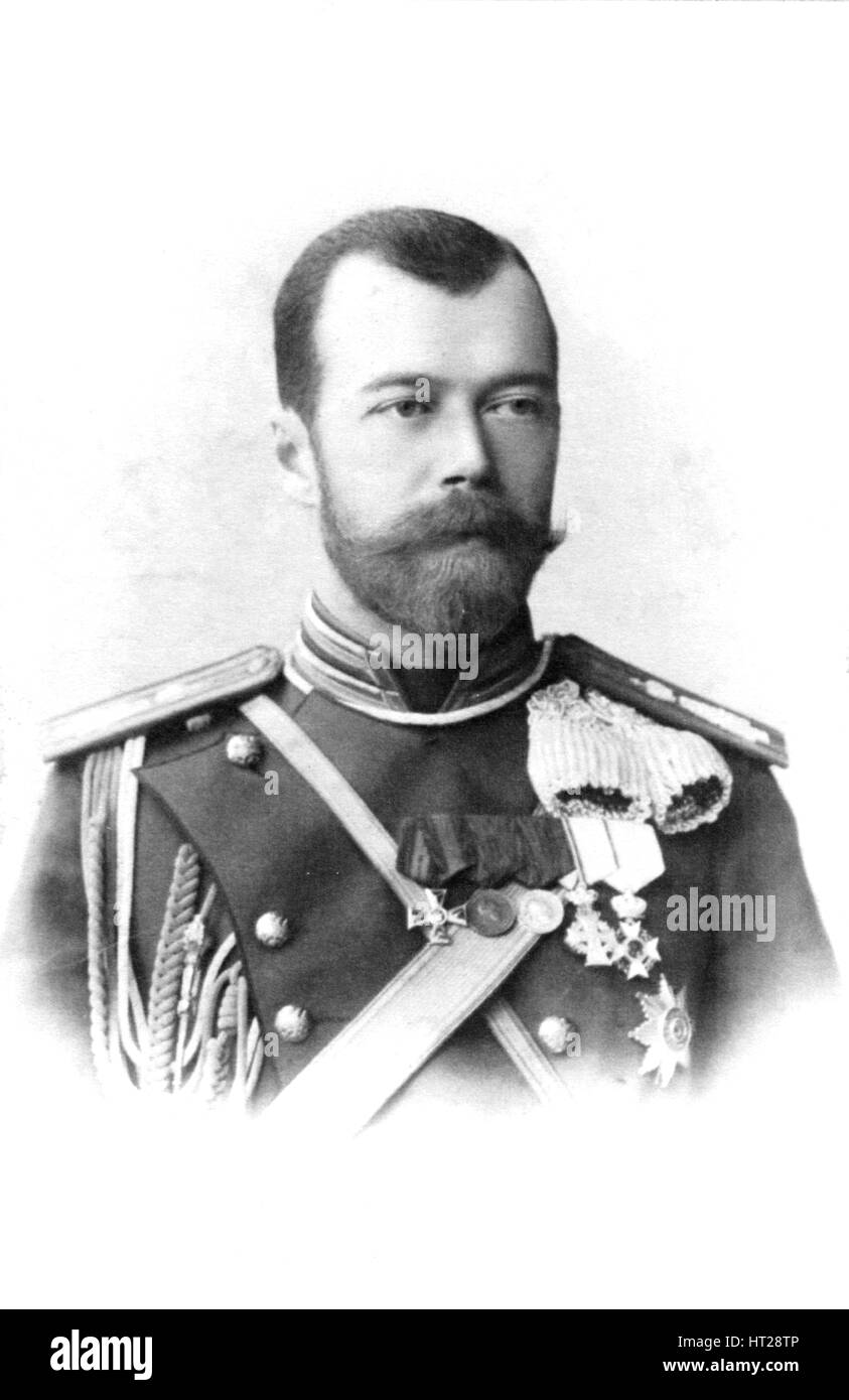 Tsar Nicholas II von Rußland, 1900. Künstler: unbekannt. Stockfoto