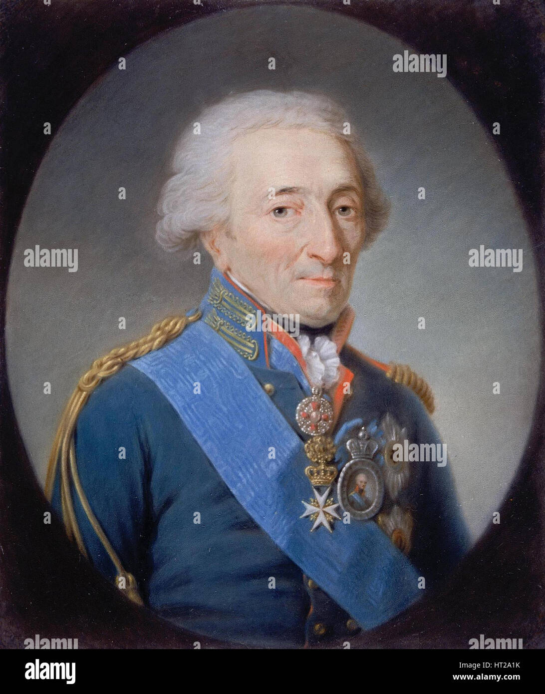 Porträt von Fürst Nikolai Iwanowitsch Saltykow (1736-1816), 1807. Künstler: Quadal, Martin Ferdinand (1736-1808) Stockfoto