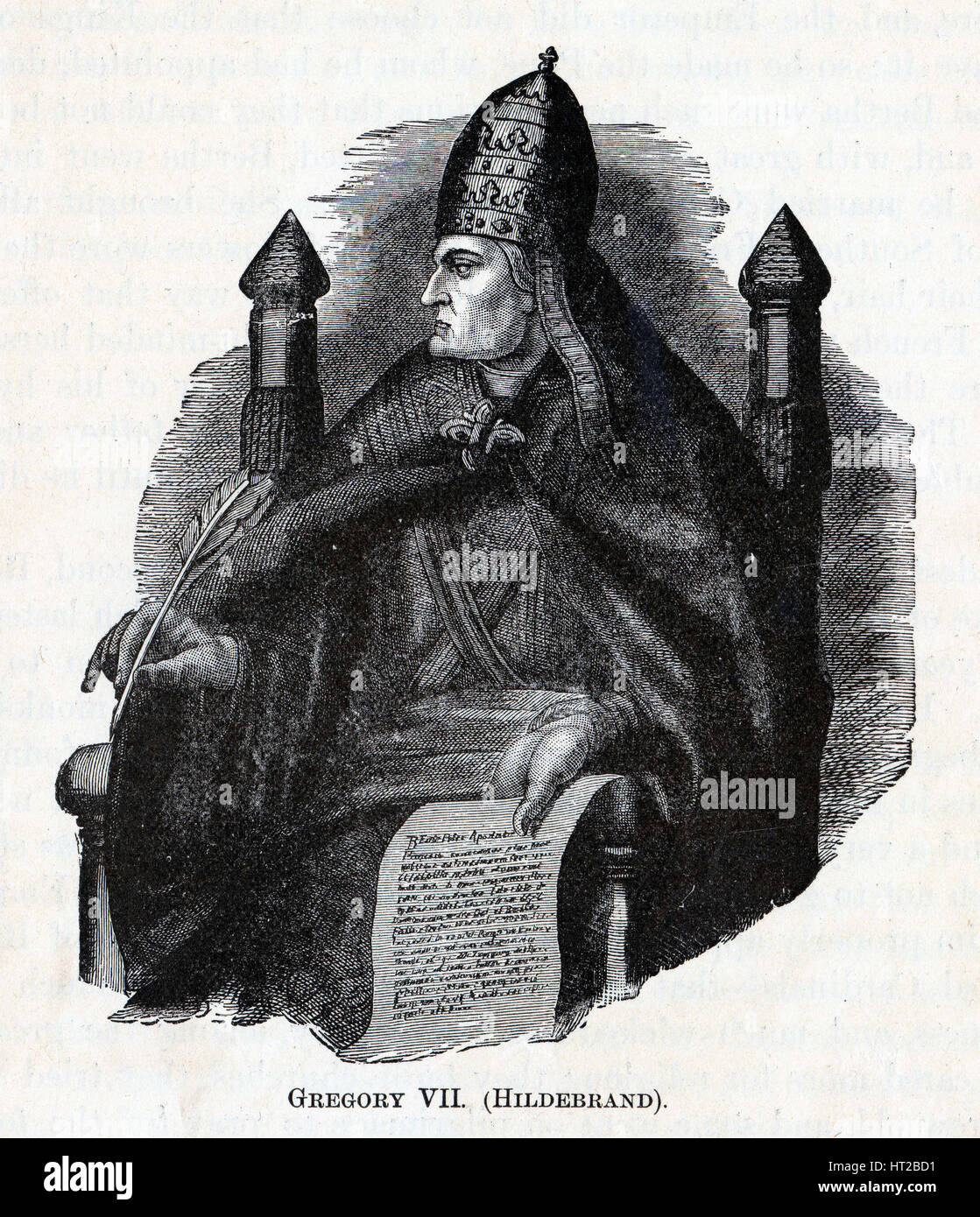 Gregor VII. (Hildebrand), 1882. Künstler: anonym Stockfoto