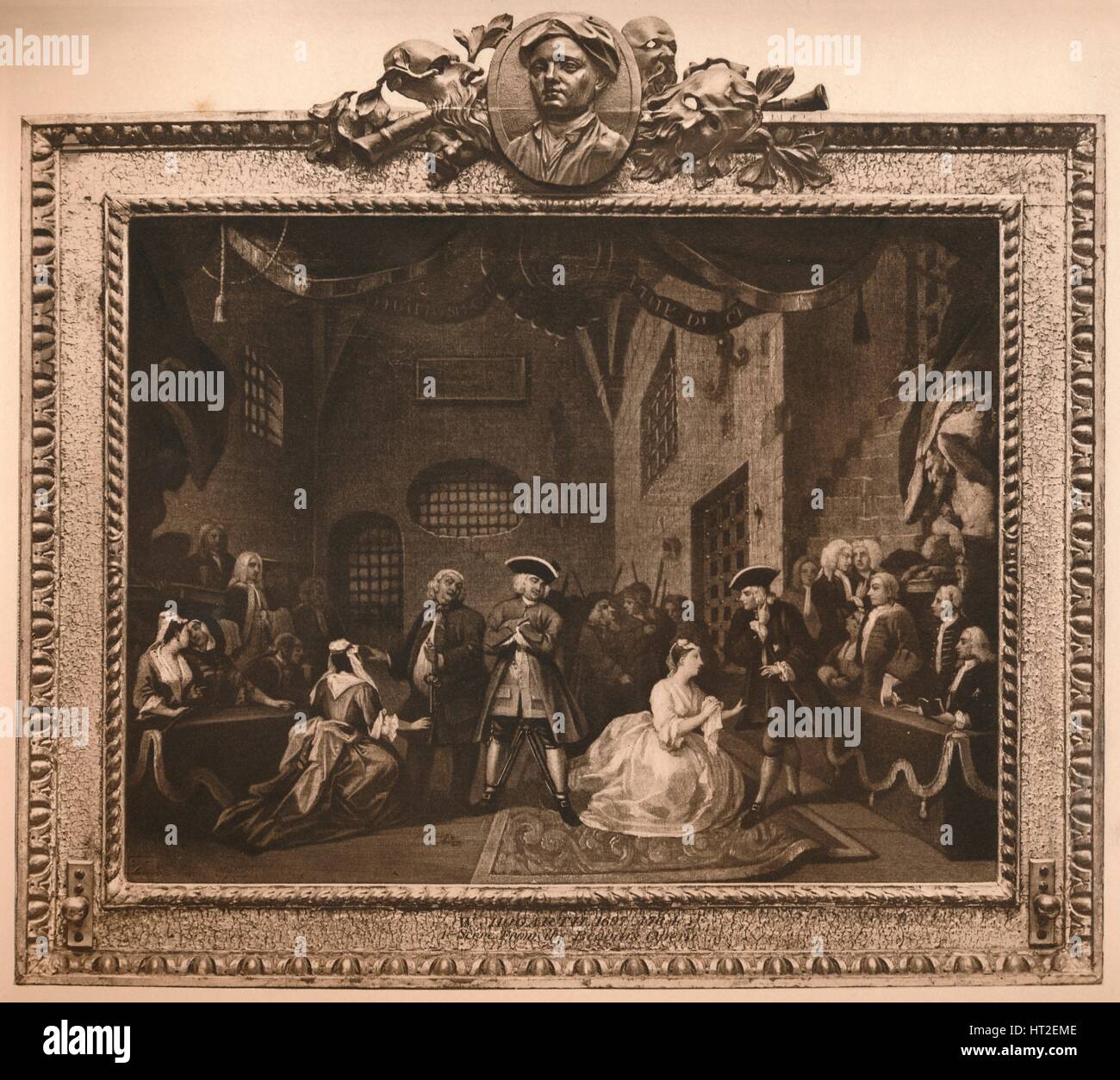 "Szene aus die Bettler Oper VI', 1731. Künstler: William Hogarth. Stockfoto