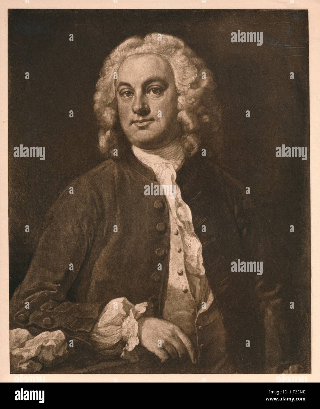 "Porträt eines Mannes", 1741. Künstler: William Hogarth. Stockfoto