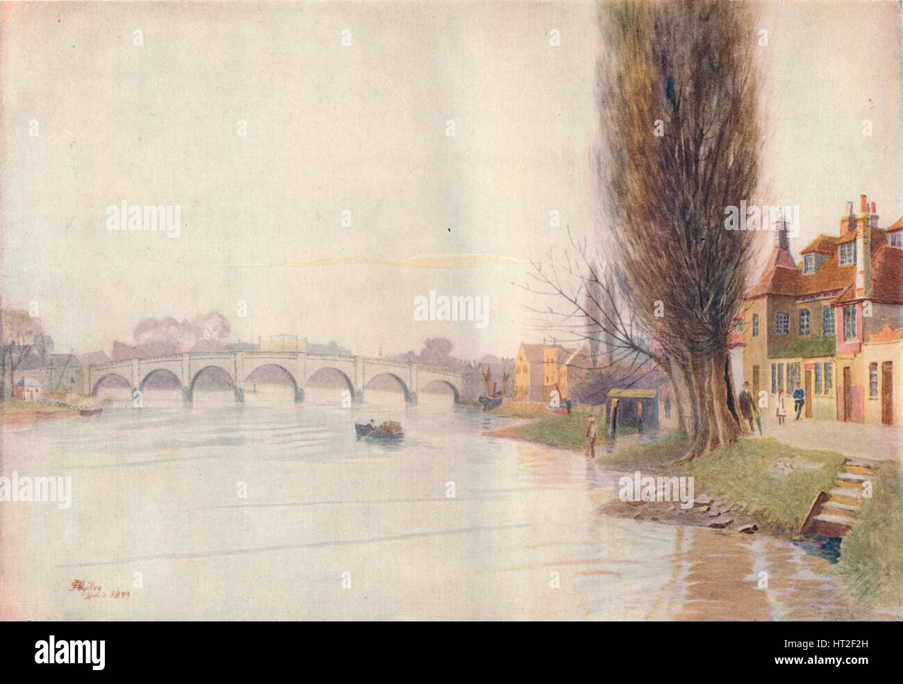 "Alten Kew Bridge", 1899, (1914). Künstler: James S Ogilvy. Stockfoto