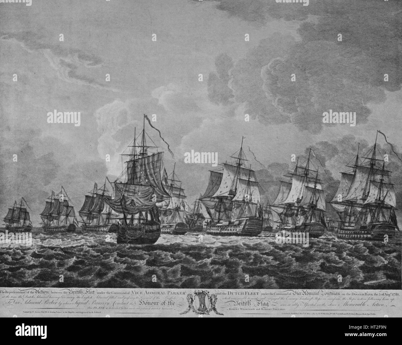 "Der Dogger Bank", c1780s(?). Künstler: Dominic Serres. Stockfoto