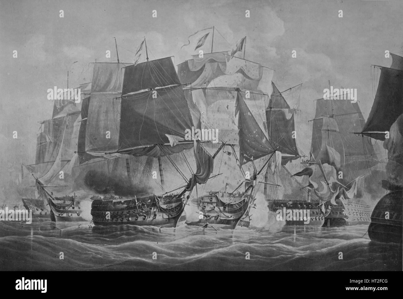 "Trafalgar", c1806. Künstler: William John Huggins. Stockfoto