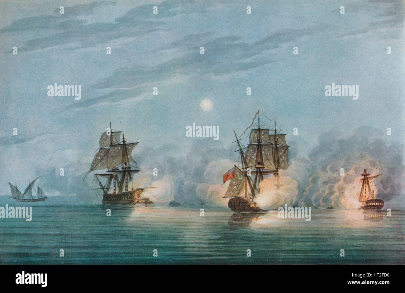 "Erfassung von der Badere-ich-Zaffér", c1809. Künstler: Nicholas Pocock. Stockfoto