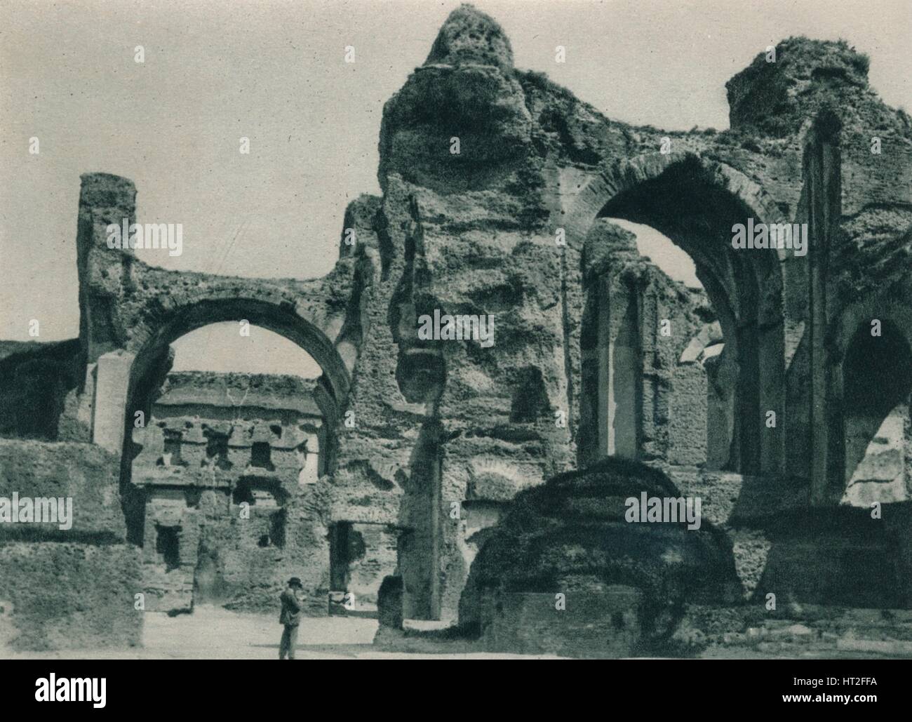 Die Bäder von Caracalla, Rom, Italien, 1927. Künstler: Eugen Poppel. Stockfoto