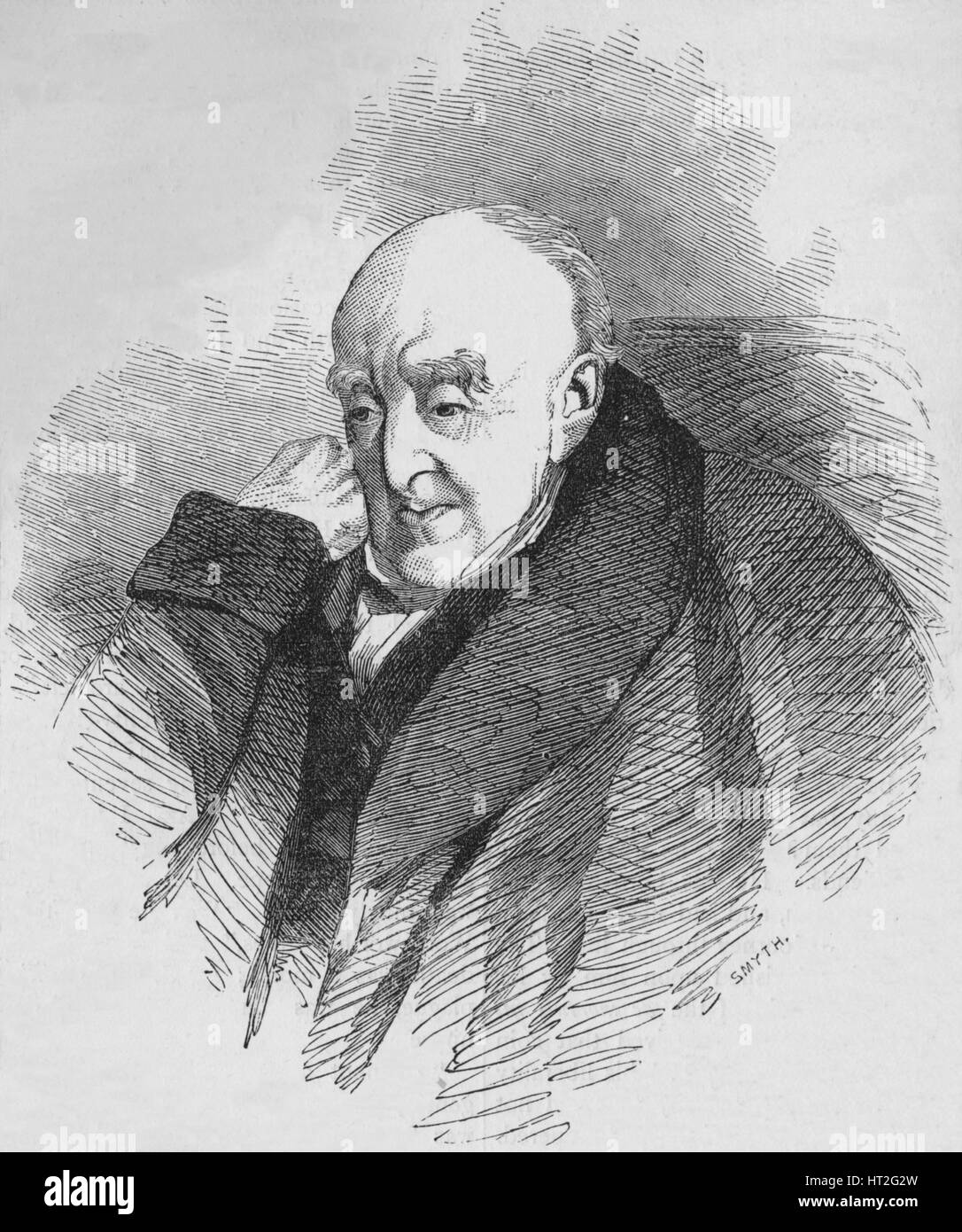 Samuel Rogers, englischer Dichter, c1854 (1878). Künstler: Smyth. Stockfoto