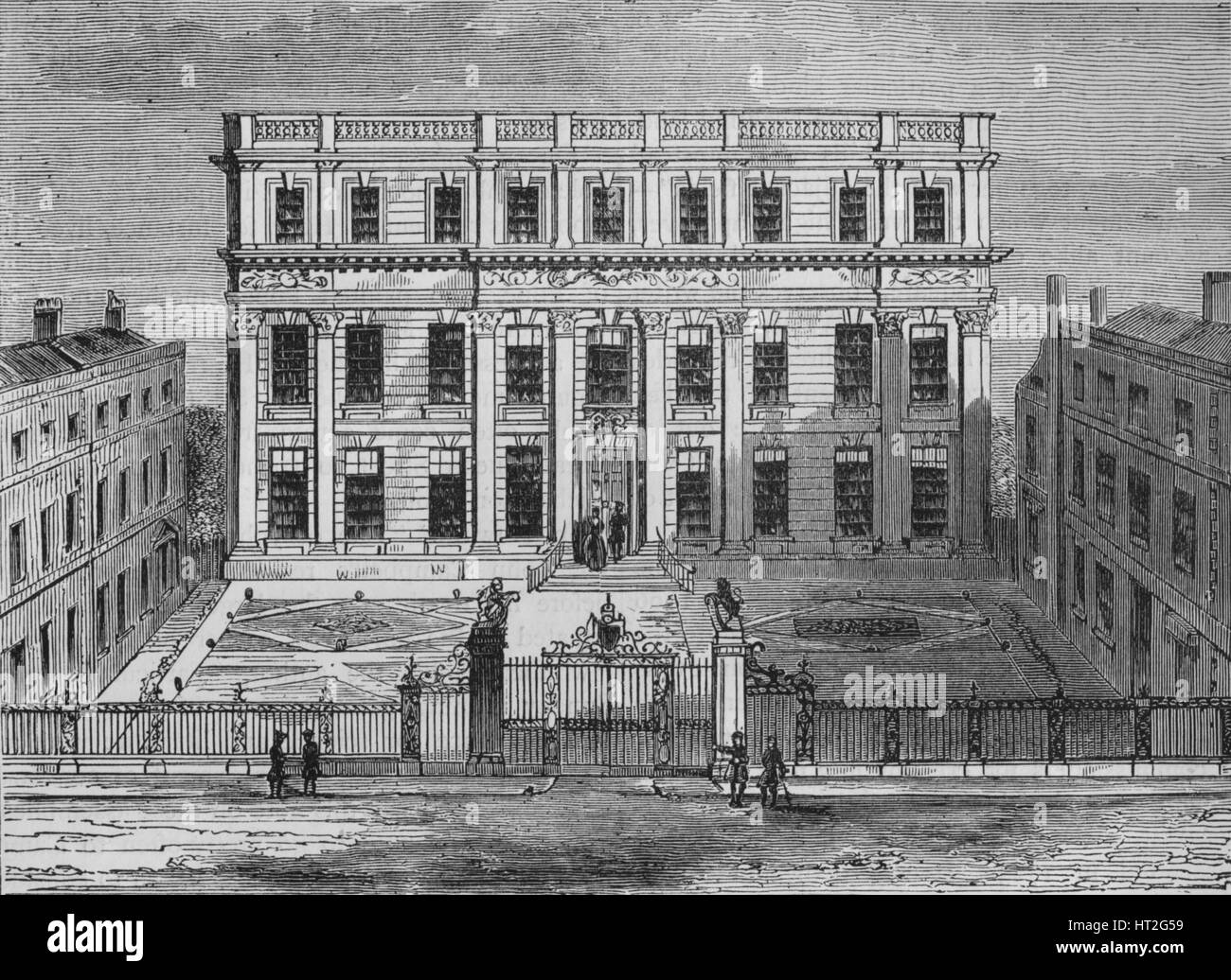 Powis House, Great Ormond Street, Bloomsbury, London, c1714 (1878). Künstler: unbekannt. Stockfoto