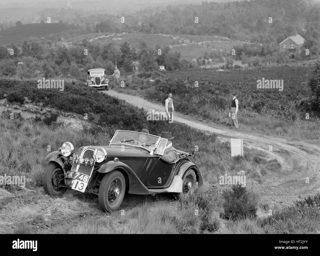 1935 Frazer-Nash BMW 315/40 Teilnahme an NWLMC Lawrence Cup Trial, 1937. Künstler: Bill Brunell. Stockfoto