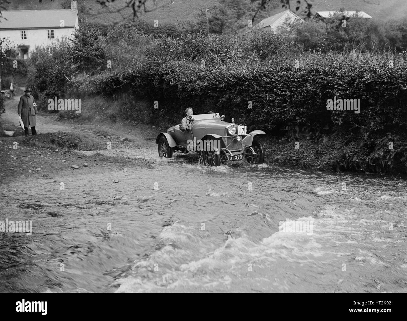 Talbot von A Powys-Lybbe im Wettbewerb in der JCC Lynton Studie, 1932. Künstler: Bill Brunell. Stockfoto