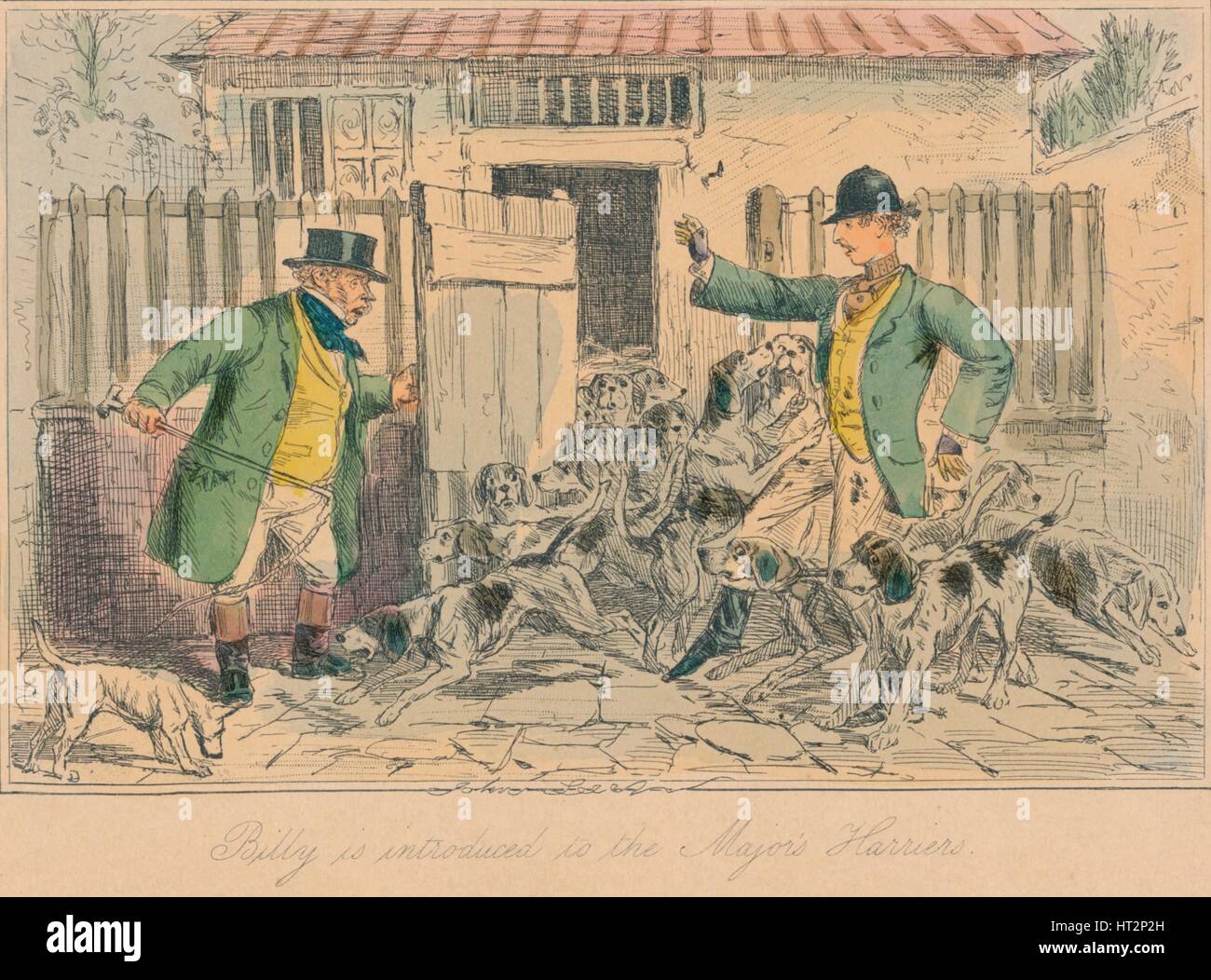 "Billy wird eingeführt, um die großen weihen", 1858. Künstler: John Leech. Stockfoto