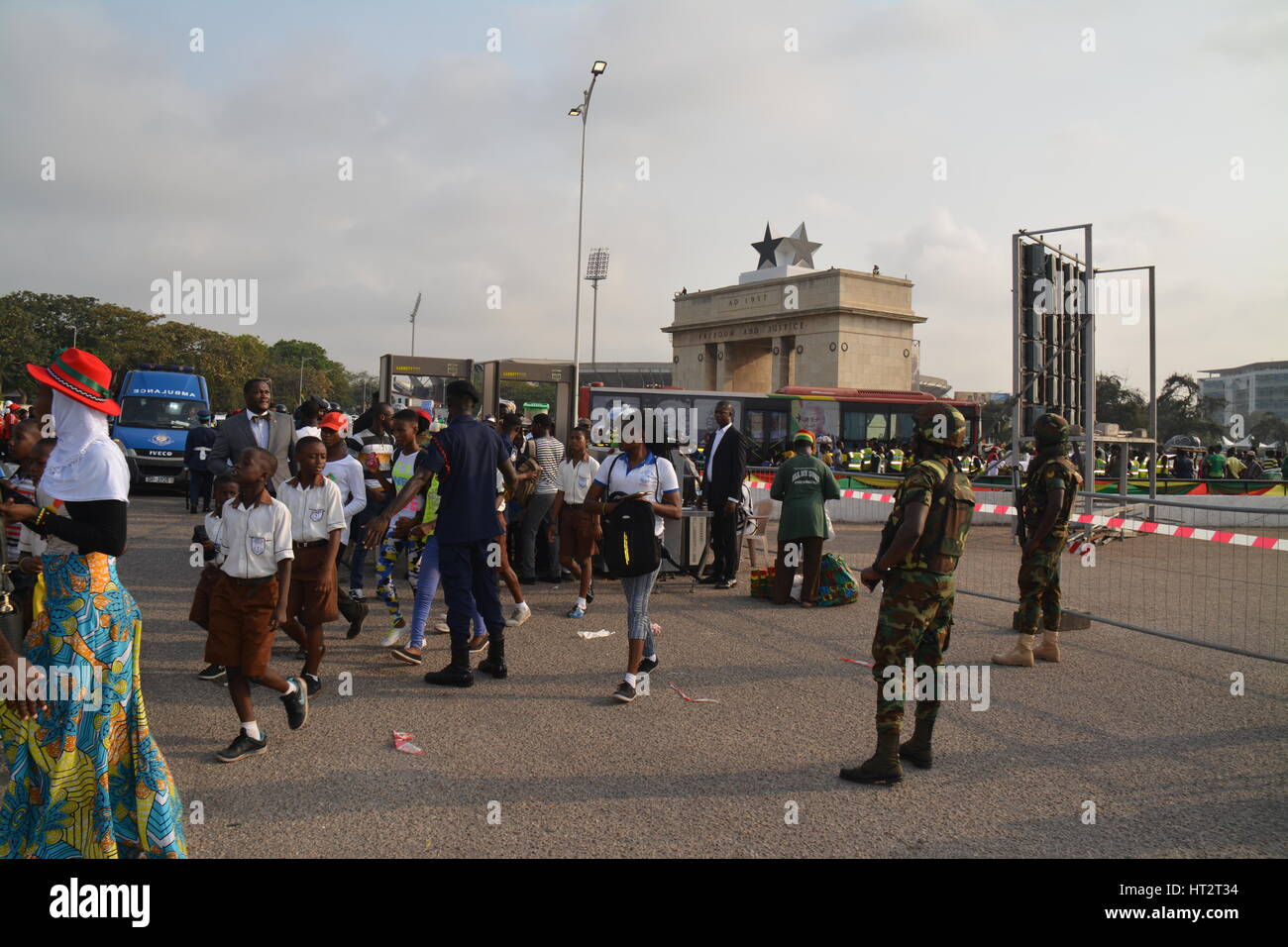 Unabhängigkeitstag, Ghana @ 60, 6 März, Accra, Ghana, Westafrika, Stockfoto