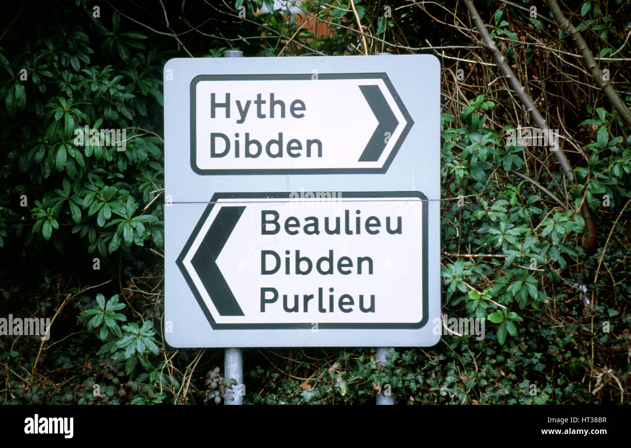 Straßenschild. Künstler: unbekannt. Stockfoto