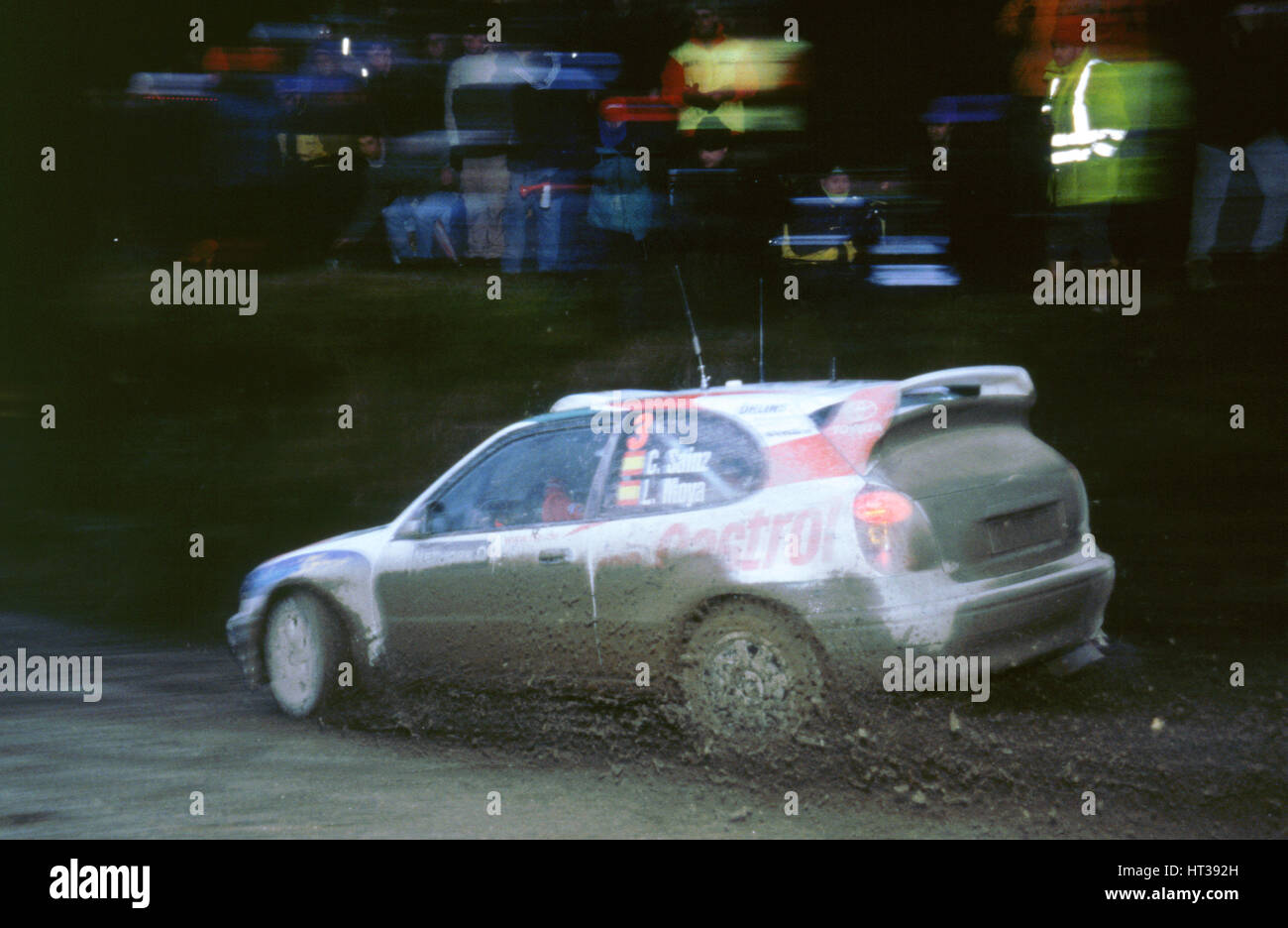 Toyota Corolla Wrc. Carlos Sainz.1999 Netzwerk Q Rallye. Künstler: unbekannt. Stockfoto