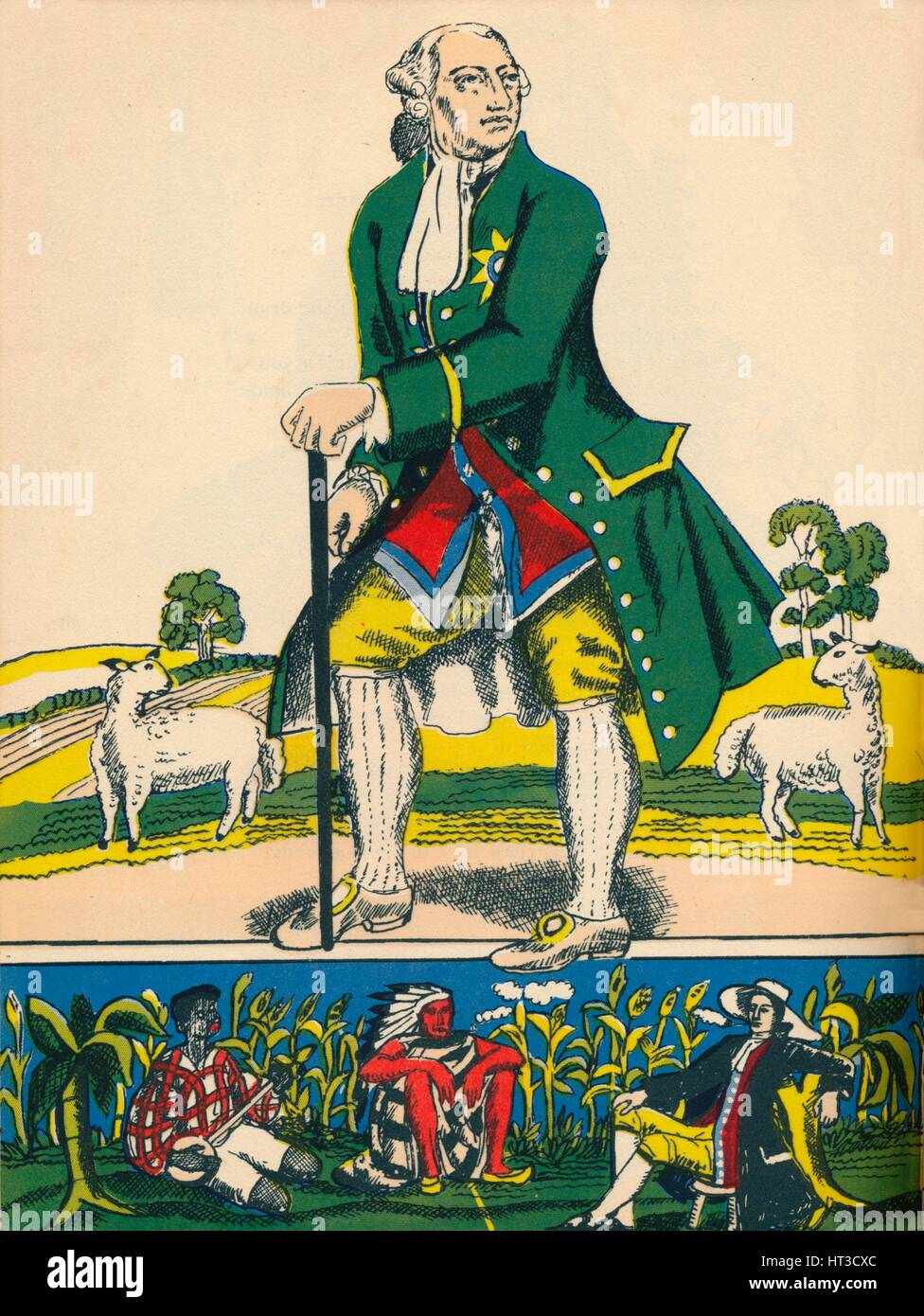 Georg III., König von Großbritannien und Irland aus dem Jahr 1760, (1932). Künstler: Rosalind Thornycroft. Stockfoto