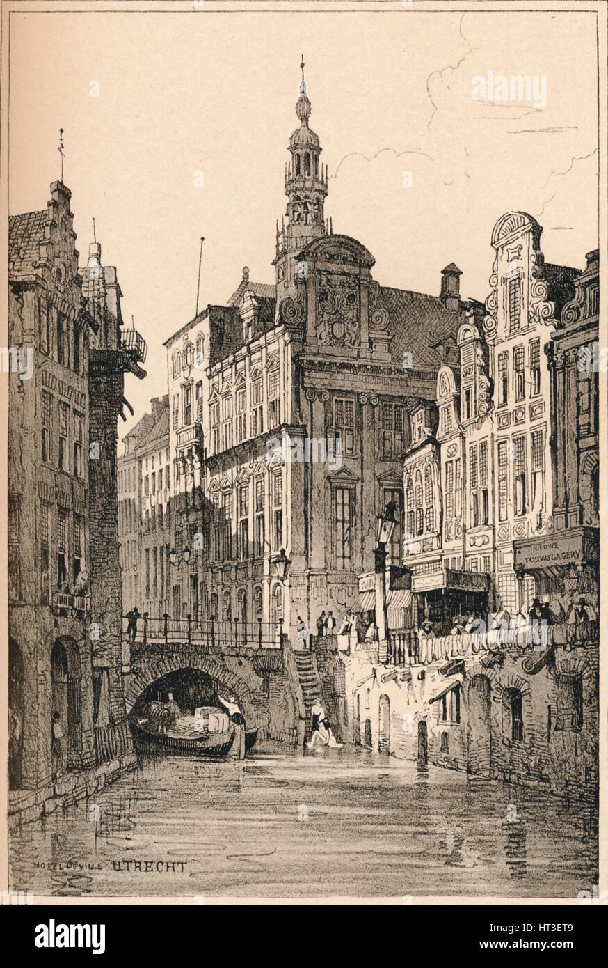 "Utrecht", c1820 (1915). Künstler: Samuel Prout. Stockfoto