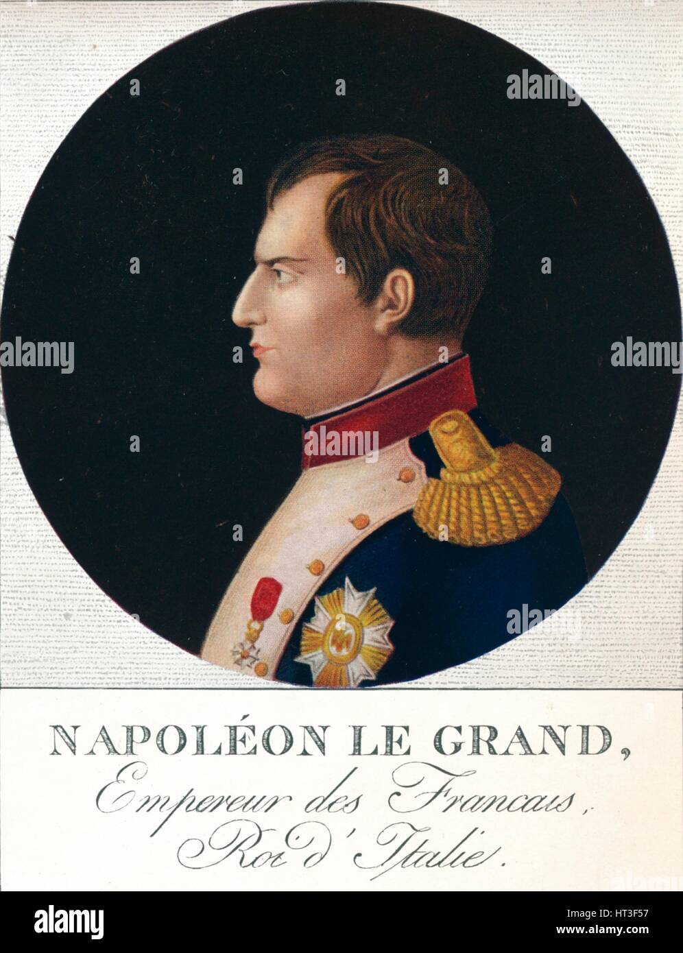 "Napoleon Bonaparte, Kaiser der Franzosen, König von Italien", c19th Jahrhunderts (1912). Künstler: unbekannt. Stockfoto