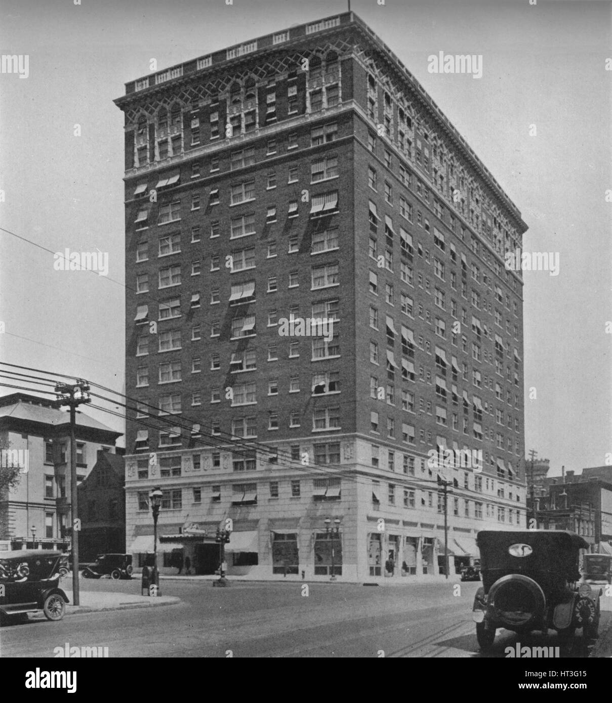 Allgemeine außen anzeigen, Melbourne Hotel, St. Louis, Missouri, 1924.  Künstler: unbekannt. Stockfoto