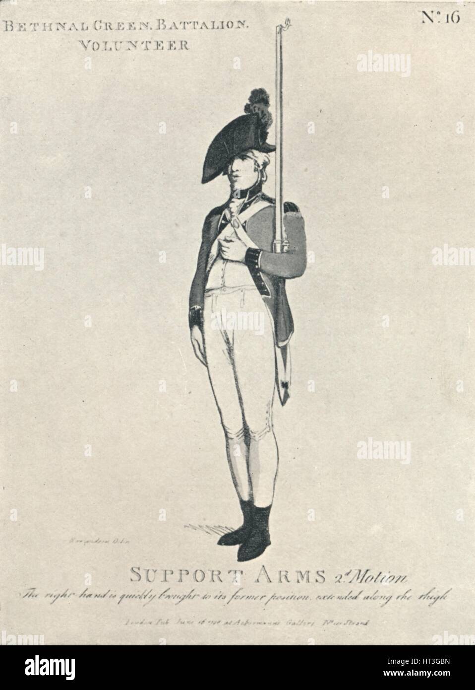 "Unterstützung Arme 2. Motion", 1798 (1909). Künstler: Thomas Rowlandson. Stockfoto