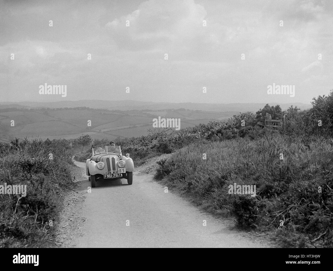 Frazer-Nash BMW der Schrei König im Wettbewerb mit der MCC-Torquay-Rallye, 1938. Künstler: Bill Brunell. Stockfoto