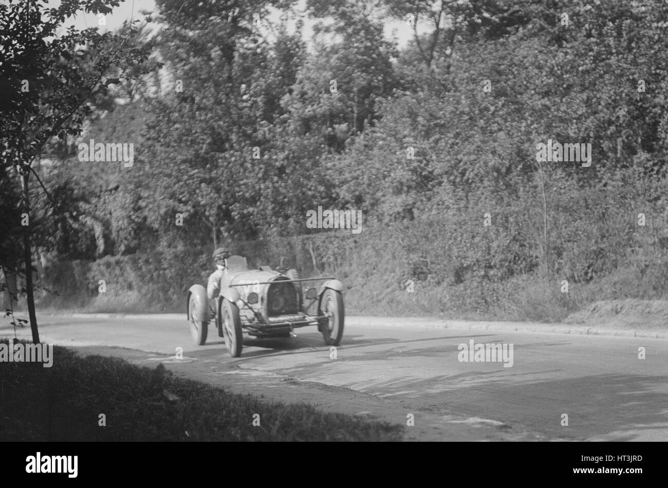 Bugatti im Wettbewerb auf der Motor Week Boulogne, Frankreich, 1928. Künstler: Bill Brunell. Stockfoto